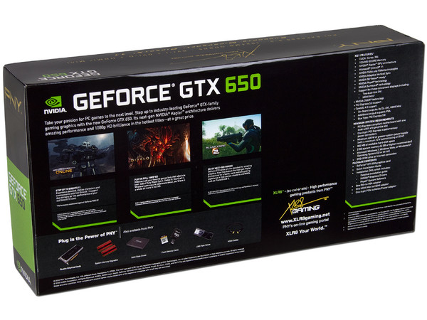 Tarjeta de Video PNY XLR8 NVIDIA GeForce GTX 650, 1GB GDDR5,  Mini HDMI, DVI, Puerto PCI Express 3.0