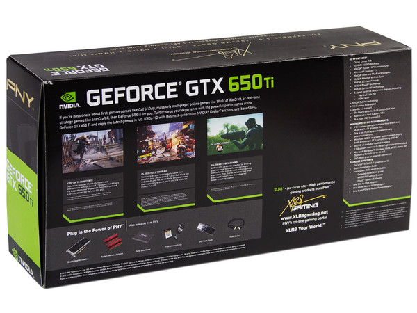 Tarjeta de Video PNY XLR8 NVIDIA GeForce GTX 650 Ti, 1GB DDR5, Mini HDMI, DVI, Puerto PCI Express x16 3.0.