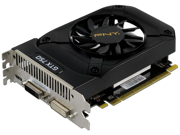 Tarjeta de Video PNY NVIDIA GeForce GTX 750, 1 GB GDDR5, Mini HDMI, Dual DVI, Puerto PCI Express x16 3.0.