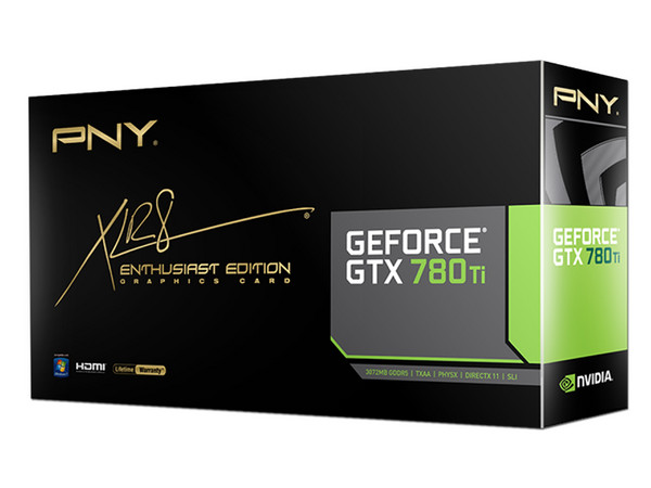 Tarjeta de Video PNY XLR8 NVIDIA GeForce GTX 780 Ti, 3GB DDR5, DisplayPort, HDMI, DVI, Puerto PCI Express x16 3.0.