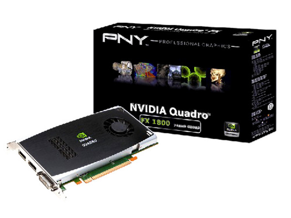 Tarjeta de Video Profesional NVIDIA Quadro FX 1800, 768MB DDR3. Puerto PCI Express 2.0
