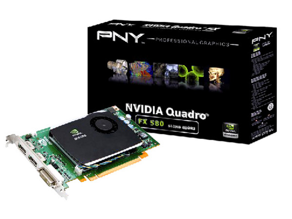 Tarjeta de Video Profesional NVIDIA Quadro FX 580, 512MB DDR3. Puerto PCI Express 2.0
