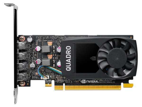 Tarjeta de Video PNY NVIDIA QUADRO P1000 V2, 4GB GDDR5, 4xMini DisplayPort, PCI Express x16 3.0.