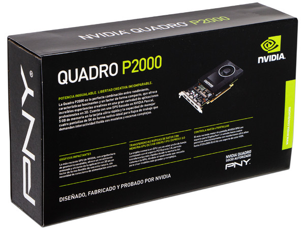 Tarjeta de Video NVIDIA QUADRO PNY P2000, 5GB GDDR5, 4xDisplayPort, PCI Express x16 3.0