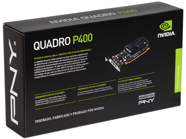 Tarjeta de Video NVIDIA QUADRO P400 PNY, 2GB GDDR5, 3xMini DisplayPort, PCI Express x16 3.0.