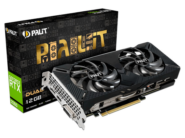 Tarjeta de Video NVIDIA GeForce RTX 2060 Palit Dual, 12GB GDDR6, 1xHDMI, 1xDVI, 1xDisplayPort, PCI Express x16 3.0