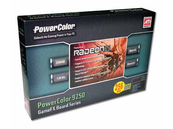  T. de Video ATI Radeon 9250 con 256MB DDR, Salida a TV y AGP 8X