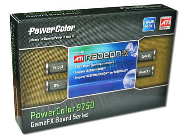 T. de Video ATI Radeon 9250 SE con 128MB DDR, Salida a TV y AGP 8X