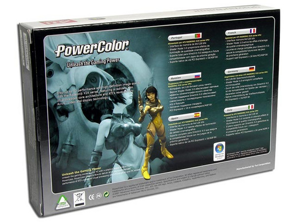 T. de Video PowerColor Radeon X1650 con 256MB DDR2, DVI y Salida a TV. Puerto PCI Express x 16