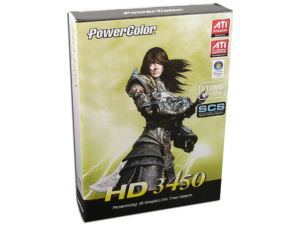Tarjeta de Video PowerColor ATI HD 3450, 512MB DDR2, Salida a TV, DirectX 10.1, Puerto PCI Express 2.0