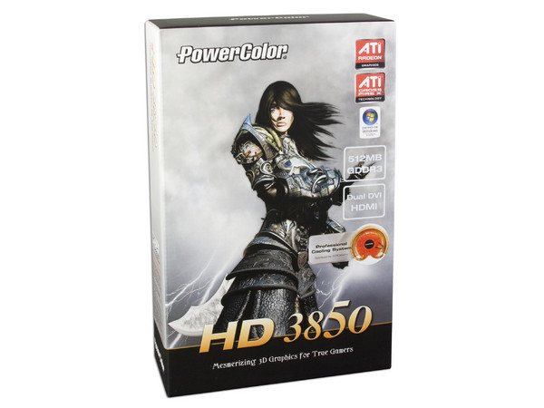 T. de Video PowerColor ATI Radeon HD 3850 con 512MB DDR3, Salida HDTV, compatible con DirectX 10.1, PCI Express 2.0