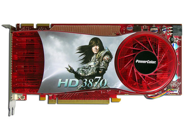 T. de Video PowerColor ATI Radeon HD 3870 con 512MB DDR4, Salida HDTV, compatible con DirectX 10.1, PCI Express 16x