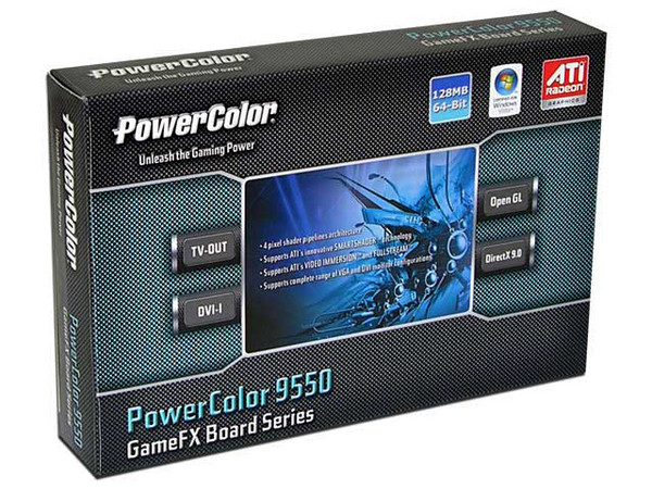 Tarjeta de Video PowerColor Radeon 9550 con 128MB, Salida a TV y AGP 8X.