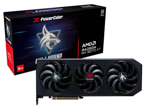 Tarjeta de Video PowerColor Hellhound AMD Radeon RX 9070 XT, 16GB, GDDR6.