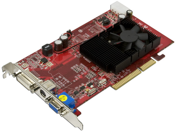 Tarjeta de Video PowerColor Radeon X1550 con 256MB DDR2, DVI y Salida a TV. Puerto AGP