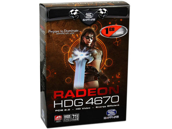 Tarjeta de Video SAPPHIRE HDG 4670, 1GB DDR2, HDMI, DirectX 10.1, Puerto PCI Express 2.0   