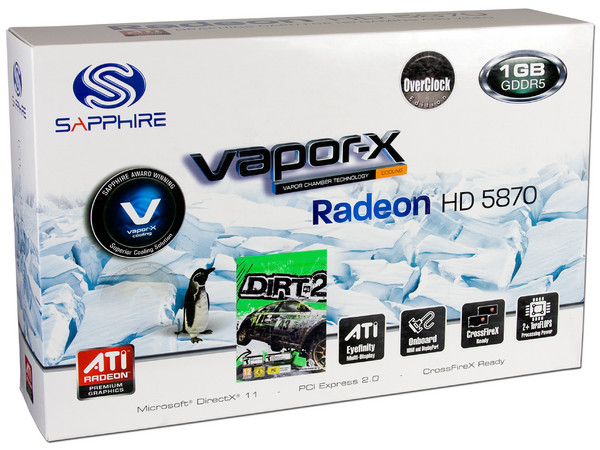 Tarjeta de Video SAPPHIRE Vapor-X ATI Radeon HD 5870 OverClock Edition, 1GB DDR5, HDMI y DisplayPort, DirectX 11, Puerto PCI Express 2.0
