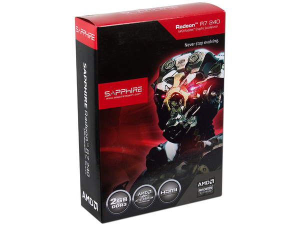 Tarjeta de Video SAPPHIRE Radeon R7 240, 2 GB GDDR3, HDMI y DVI, DirectX 11, Puerto PCI Express x16 3.0.