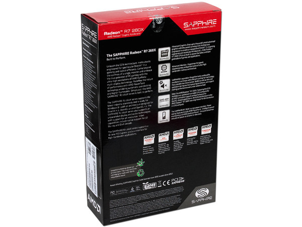 Tarjeta de Video SAPPHIRE Radeon R7 260X OverClock Edition, 2 GB GDDR5, DisplayPort, HDMI y DVI, DirectX 11, Puerto PCI Express x16 3.0.