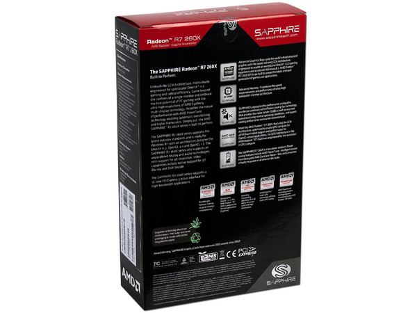 Tarjeta de Video Sapphire AMD RADEON R7 260X OC Edition, 2 GB GDDR5, DisplayPort, HDMI, DVI, Puerto PCI Express x16 3.0.