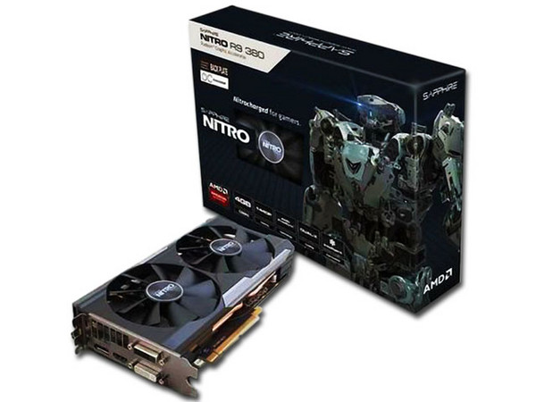 Tarjeta de Video Sapphire Nitro AMD RADEON R9 380, 4 GB GDDR5, DisplayPort, HDMI, DVI, Puerto PCI Express 3.0.
