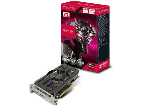 Tarjeta de Video SAPPHIRE Radeon R7 360, 2 GB GDDR5, Display Port, HDMI, DVI, Puerto PCI Express 3.0.