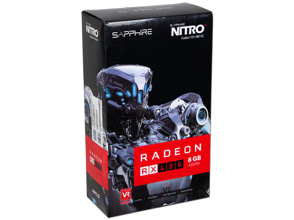 Tarjeta de Video AMD Sapphire Radeon RX 480 NITRO+, 8GB GDDR5, 2xHDMI, 1xDVI, 2xDisplayPort, PCI Express x16 3.0