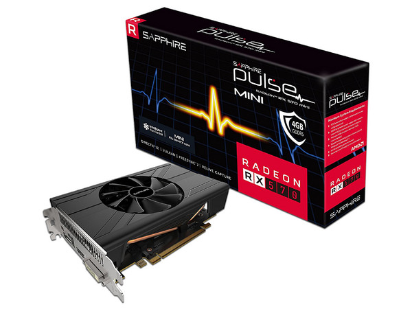 Tarjeta de Video AMD Radeon RX 570 Sapphire PULSE ITX Single Fan, 4GB GDDR5, 1xHDMI, 1xDVI, 1xDisplayPort, PCI Express 3.0
