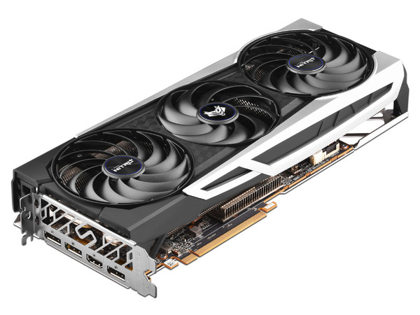 Tarjeta de Video AMD Radeon RX 6700 XT Sapphire NITRO+, 12GB GDDR6, 1xHDMI, 3xDisplayPort, PCI Express 4.0. Empaque original desgastado, producto con desgaste y uso visible