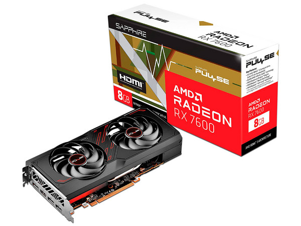Tarjeta de Video AMD Radeon RX 7600 Sapphire, 8GB GDDR6,  	128 Bit, 1xHDMI, 3xDisplayPort, PCI Express 4.0