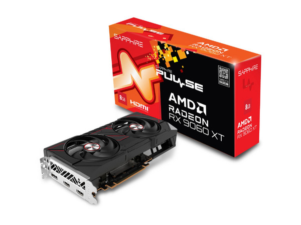 Tarjeta de Video AMD Radeon RX 9060 XT Sapphire Pulse, 8GB GDDR6, PCIe 5.0, 2 x HDMI, 1 x DisplayPort, 2 x Ventiladores.