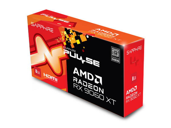 Tarjeta de Video AMD Radeon RX 9060 XT Sapphire Pulse, 8GB GDDR6, PCIe 5.0, 2 x HDMI, 1 x DisplayPort, 2 x Ventiladores.