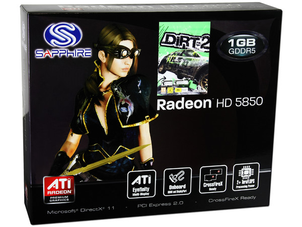 Tarjeta de Video SAPPHIRE ATI Radeon HD 5850, 1GB DDR5, HDMI y DisplayPort, DirectX 11, Puerto PCI Express 2.0