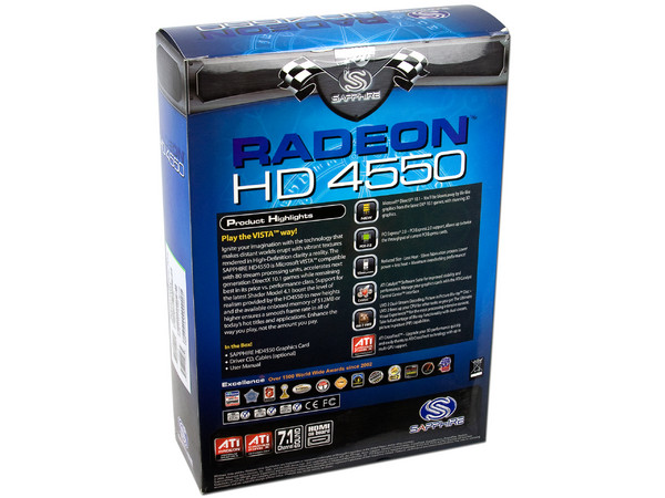 Tarjeta de Video SAPPHIRE Radeon HD 4550, 512MB DDR2, HDMI, DirectX 10.1, Puerto PCI Express 2.0