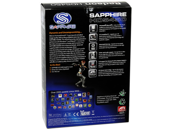 Tarjeta de Video SAPPHIRE Radeon HD 5450, 512MB DDR2, HDMI, DirectX 11, Puerto PCI Express 2.0