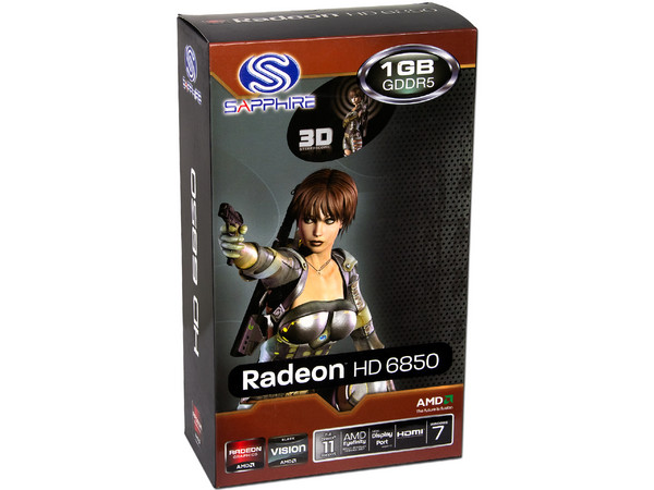 Tarjeta de Video SAPPHIRE Radeon HD 6850, 1GB DDR5, DisplayPort, HDMI y DVI, DirectX 11, Puerto PCI Express 2.0