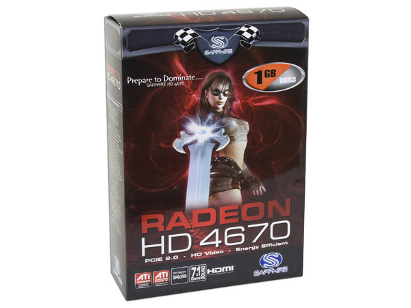 Tarjeta de Video SAPPHIRE ATI HD 4670, 1GB DDR3, Salida a TV, DirectX 10.1, Puerto PCI Express 2.0