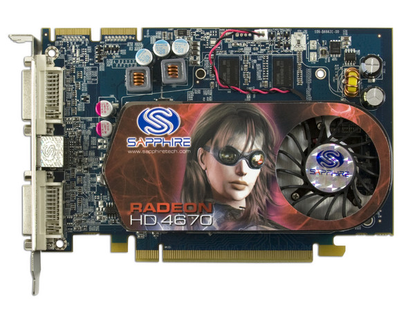 Tarjeta de Video SAPPHIRE ATI HD 4670, 1GB DDR3, Salida a TV, DirectX 10.1, Puerto PCI Express 2.0