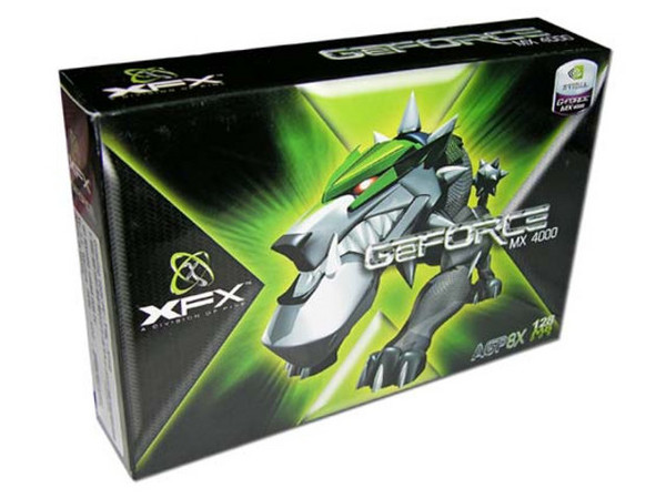 T. de Video XFX nVidia MX4000 con 128MB, Salida a TV y AGP 8X.