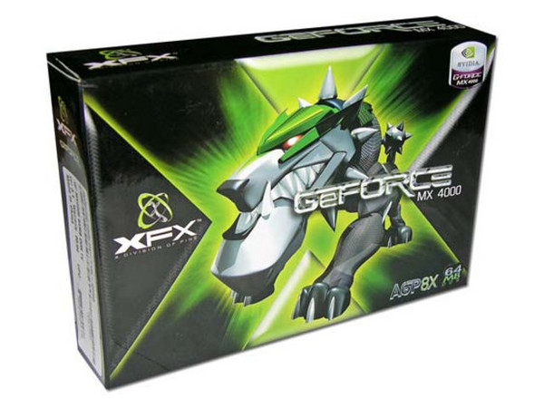 T. de Video XFX nVidia MX4000 con 64MB, Salida a TV y AGP 8X.