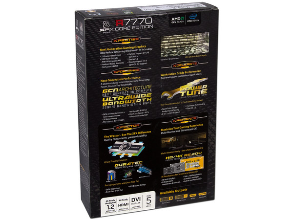 Tarjeta de Video XFX Radeon HD 7770 Core Edition, 1GB GDDR5, DisplayPort, HDMI, DVI, Puerto PCI Express 3.0