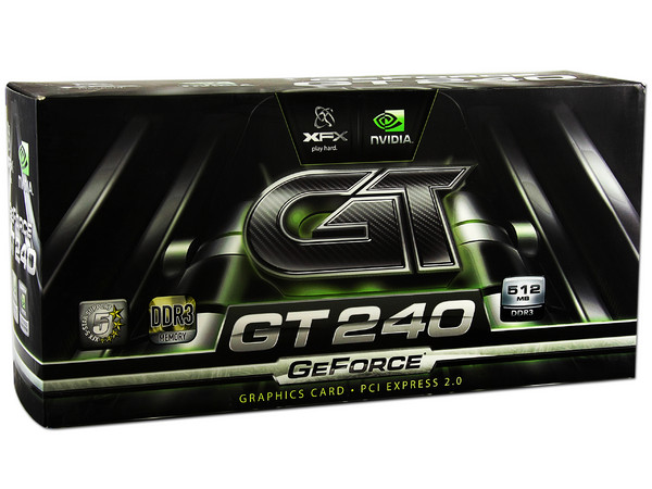 Tarjeta de Video XFX NVIDIA GeForce GT 240, 512MB DDR3, HDMI. Puerto PCI Express 2.0