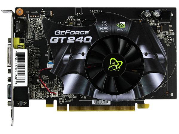 Tarjeta de Video XFX NVIDIA GeForce GT 240, 512MB DDR3, HDMI. Puerto PCI Express 2.0