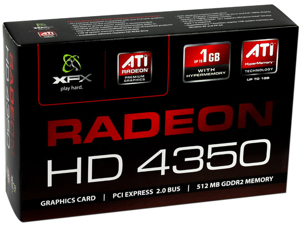 Tarjeta de Video XFX ATI HD 4350, 512MB DDR2, HDMI, DVI, DirectX 10.1, Puerto PCI Express 2.0