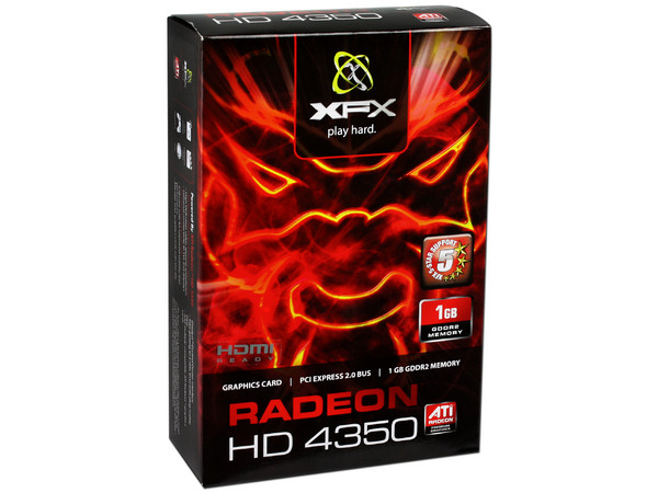 Tarjeta de Video XFX ATI Radeon HD 4350, 1GB DDR2, HDMI, DVI, DirectX 10.1, Puerto PCI Express 2.0