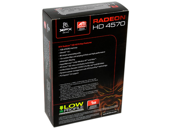Tarjeta de Video XFX Radeon HD 4570, 1GB DDR2, Salida a TV,  DVI , DirectX 10.1, Puerto PCI Express 2.0