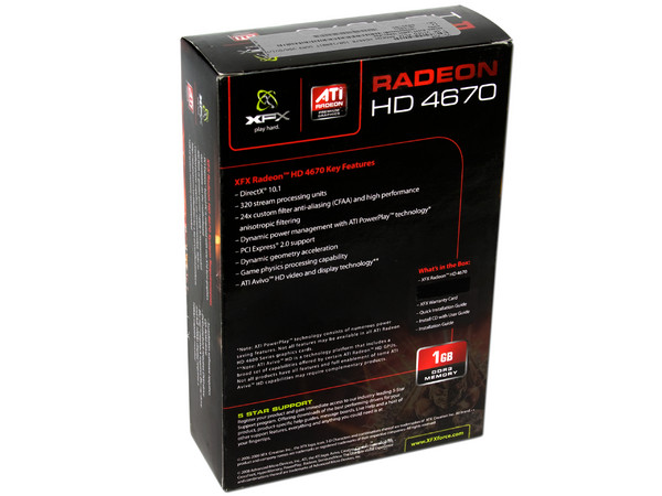 Tarjeta de Video XFX Radeon HD 4670, 1GB DDR3, HDMI, DVI, DirectX 10.1, Puerto PCI Express 2.0