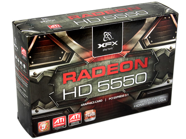 Tarjeta de Video XFX Radeon HD 5550, 1GB DDR2, HDMI, DVI, DirectX 11, Puerto PCI Express 2.1