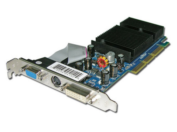 T. de Video XFX GeForce 6200 con 256MB DDR, AGP 8x y Salida a TV.