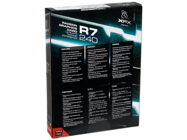Tarjeta de Video XFX RADEON R7 240 Core Edition, 2GB GDDR3, HDMI, DVI, DirectX 11, PCI Express x16 3.0.